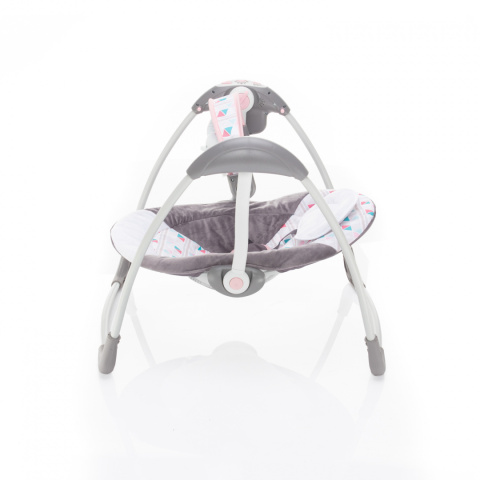 WAVE Zopa huśtawka leżaczek dla dzieci od urodzenia do 9 kg - Pink Bird