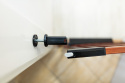 Smart Wood Zopa Regulowana drewniana bramka 75-82 cm, z rozszerzeniem 89-96 cm - Cherry/Black