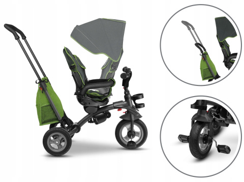 Tris Lionelo rowerek trójkołowy 1,5-5 lat do 25kg - green lime