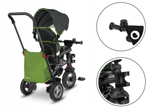 Tris Lionelo rowerek trójkołowy 1,5-5 lat do 25kg - green lime