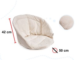 Poduszka na huśtawkę fotel bocianie gniazdo ecru