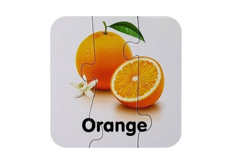 Puzzle Edukacyjne Układanka Owoce 10 Połączeń Nauka Angielskiego