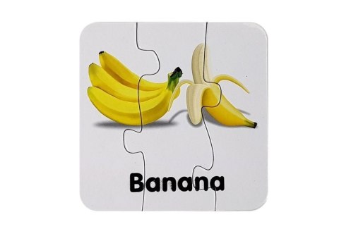 Puzzle Edukacyjne Układanka Owoce 10 Połączeń Nauka Angielskiego