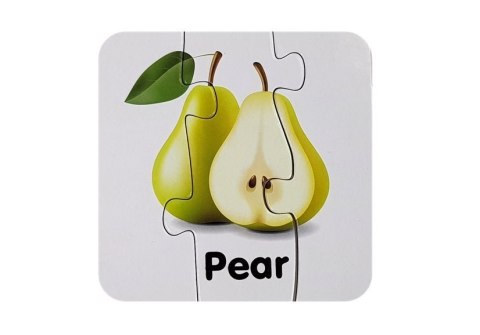 Puzzle Edukacyjne Układanka Owoce 10 Połączeń Nauka Angielskiego