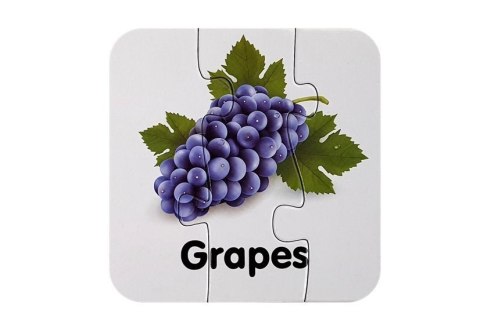 Puzzle Edukacyjne Układanka Owoce 10 Połączeń Nauka Angielskiego