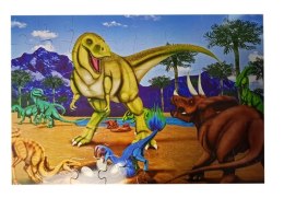 Puzzle Układanka Dinozaury 48 Elementów