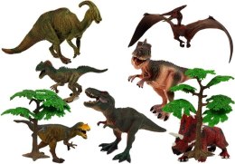 Zestaw Dinozaurów Figurki Modele 8 sztuk Akcesoria