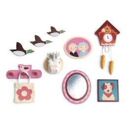Drewniane akcesoria do domku dla lalek - dekoracje ścienne, Tender Leaf Toys