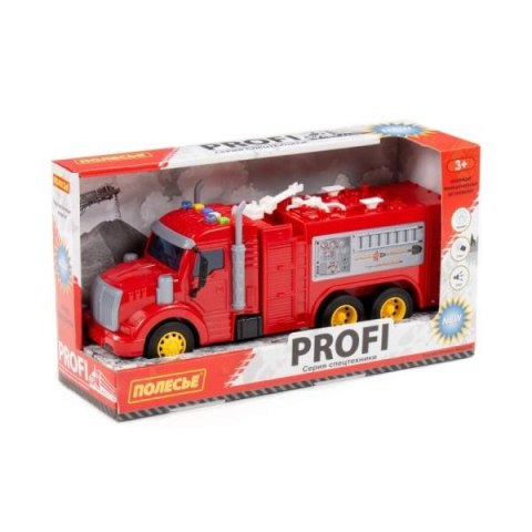 Polesie 86518 "Profi' samochód straż pożarna z napędem, światło, dźwięk w pudełku