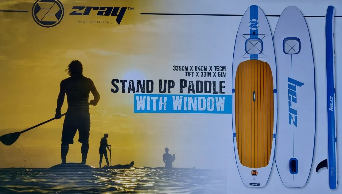 zray stand up paddle with window