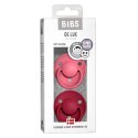 BIBS DE LUX 2-PACK CORAL & RUBY Smoczek uspokajający silikonowy ONE SIZE