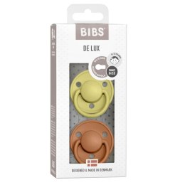 BIBS DE LUX 2-PACK MEADOW & EARTH Smoczek uspokajający silikonowy ONE SIZE