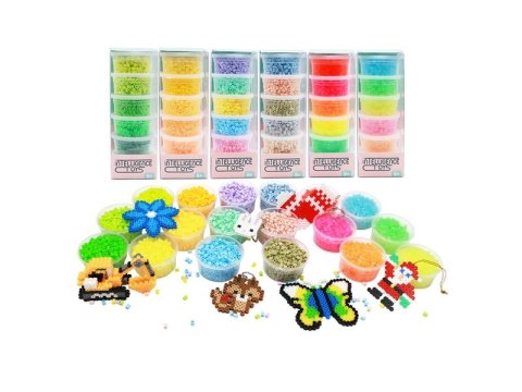 Koraliki Do Prasowania 3000szt, Prasowanki, Do Prasowanek, 6 Kolorów, Zapas PASTELOWE KOLORY MIX