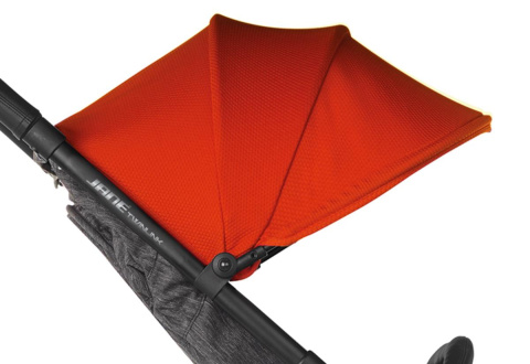 TWINLINK Jane wózek dziecięcy bliźniaczy jeden obok drugiego T34 JET BLACK