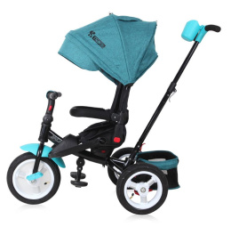 JAGUAR AIR Lorelli Bertoni rowerek trójkołowy dla dzieci od 8 m+ do 5 lat, obrotowe siedzisko - Green Luxe