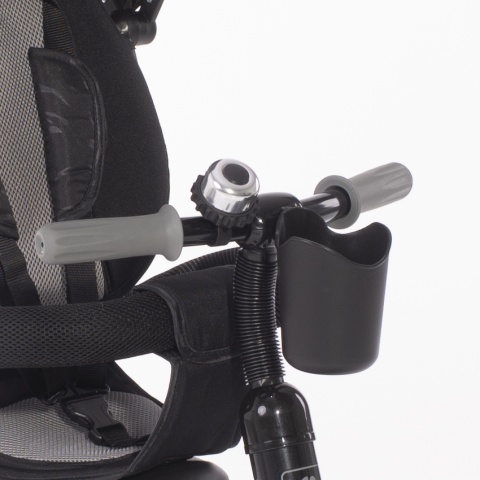 ROCKET Lorelli Bertoni rowerek trójkołowy dla dzieci od 18 m+ do 5 lat max 20 kg, funkcja Balance Bike - Black