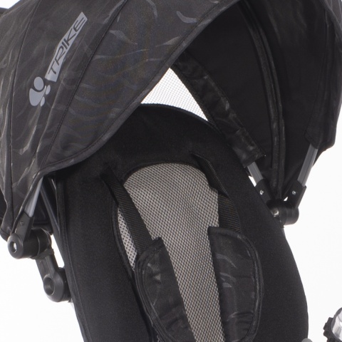 ROCKET Lorelli Bertoni rowerek trójkołowy dla dzieci od 18 m+ do 5 lat max 20 kg, funkcja Balance Bike - Black