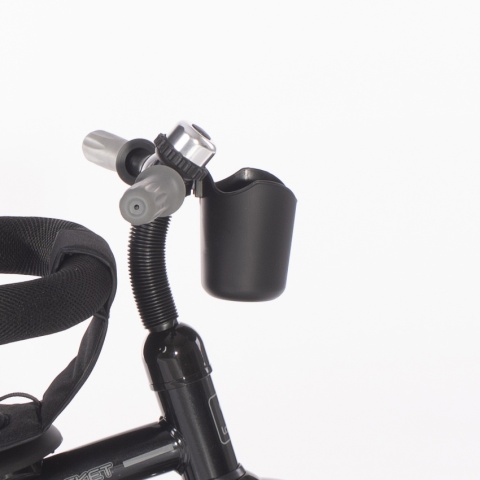 ROCKET Lorelli Bertoni rowerek trójkołowy dla dzieci od 18 m+ do 5 lat max 20 kg, funkcja Balance Bike - Black