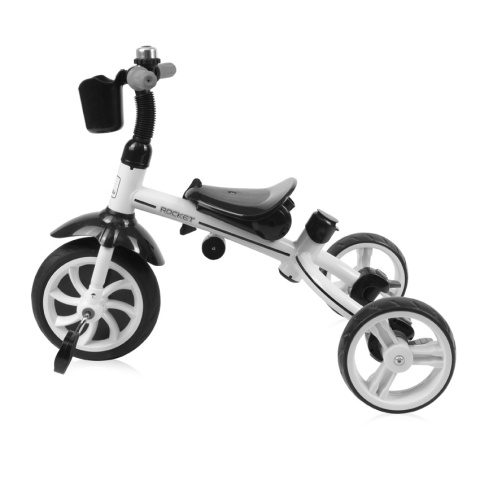ROCKET Lorelli Bertoni rowerek trójkołowy dla dzieci od 18 m+ do 5 lat max 20 kg, funkcja Balance Bike - Grey