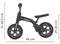 SPIDER Lorelli Bertoni rowerek biegowy dla dzieci od ok. 2 lat do max 20 kg Balance Bike - Black