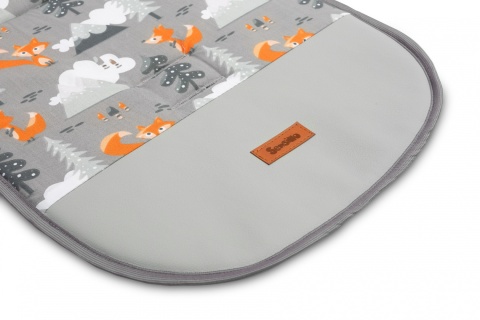 Sensillo Kolorowa Wkładka Velvet do wózka - SZARY GÓRY