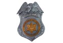 Zestaw Policyjny Pistolet Odznaka Granatowy Dźwięk Efekty Świetlne 37cm