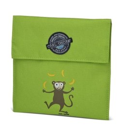 Carl Oscar Pack'n'Snack Sandwich Bag torebka termiczna na kanapki Lime - Monkey