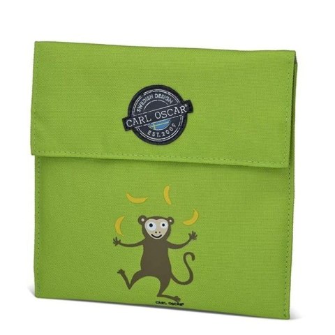 Carl Oscar torebka termiczna na kanapki Pack'n'Snack Lime Monkey