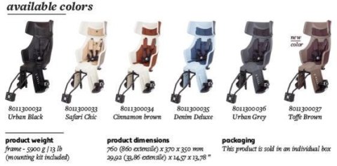 Fotelik row.excl.Tour PLUS LED 1P rama urban black