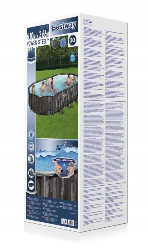 Basen Stelażowy 610 x366 cm x 122 cm Bestway 5611R