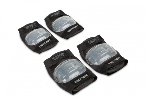 Deskorolka fiszka Toyz zestaw kasku ochraniaczy - DEXTER GREY