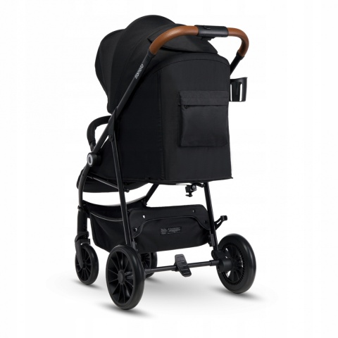 ZOEY Lionelo Wózek spacerowy, duże koła 8,4 kg - Black Onyx
