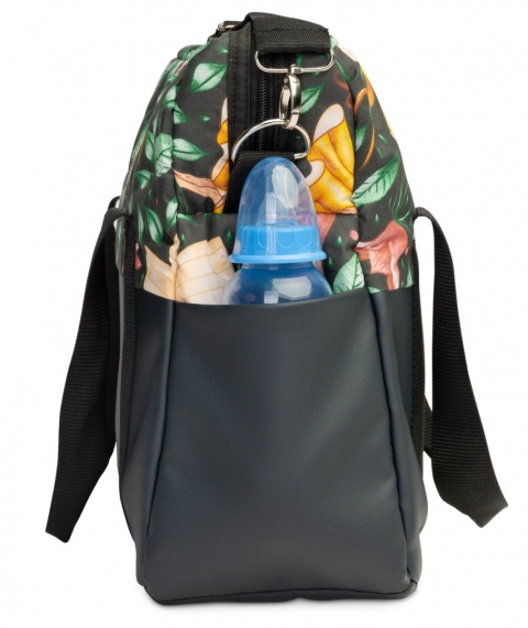 Torba do wózka z ekoskórą Sensillo - ZIELONY WRÓŻKI