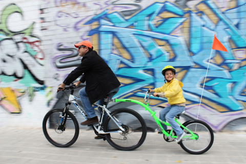 WeeRide Co Pilot - rower doczepiany [ przyczepka, doczepka, hol ] - różowy