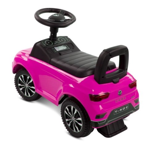 Jeździk dla rocznego dziecka Volkswagen T-Roc różowy