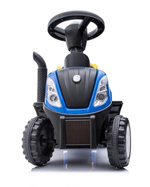 Jeździk pchacz chodzik traktor z przyczepą New Holland niebieski