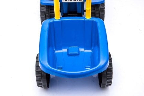 Jeździk pchacz chodzik traktor z przyczepą New Holland niebieski