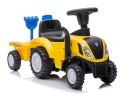 Jeździk pchacz chodzik traktor z przyczepą New Holland żółty