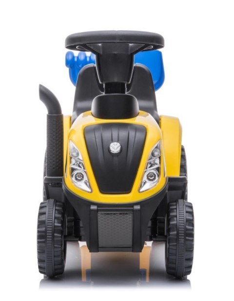 Jeździk pchacz chodzik traktor z przyczepą New Holland żółty