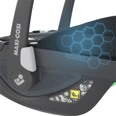Pebble 360 i-Size Maxi Cosi obrotowy fotelik samochodowy od urodzenia do ok. 12 miesiąca życia 40 cm do 83 cm - Essential Black