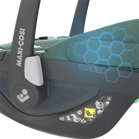 Pebble 360 i-Size Maxi Cosi obrotowy fotelik samochodowy od urodzenia do ok. 12 miesiąca życia 40 cm do 83 cm - Essential Green