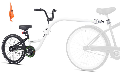WeeRide Kazam Link - rower doczepiany [ przyczepka, doczepka, hol ] - Biały