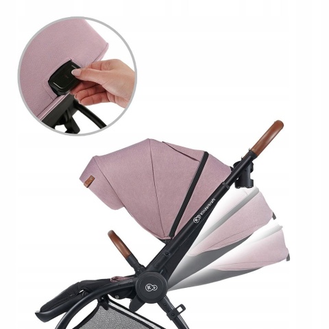 EVOLUTION COCOON 2w1 Kinderkraft wózek wielofunkcyjny z miękką gondolą - Mauvelous Pink