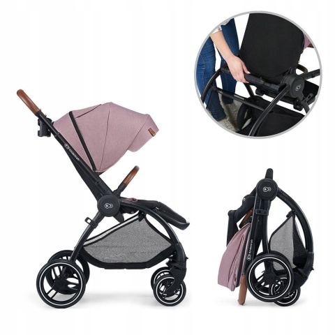 EVOLUTION COCOON 2w1 Kinderkraft wózek wielofunkcyjny z miękką gondolą - Mauvelous Pink