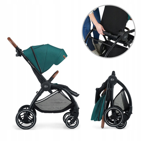 EVOLUTION COCOON 2w1 Kinderkraft wózek wielofunkcyjny z miękką gondolą- Midnight Green