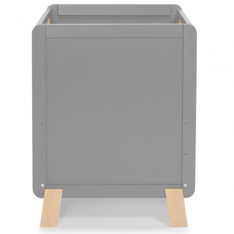 Kinderkraft Łóżeczko Drewniane NICO Grey