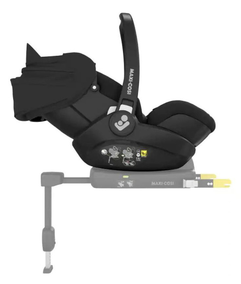 MARBLE Maxi-Cosi Rozkładany fotelik samochodowy I-Size 0-13 kg z bazą isofix - ESSENTIAL BLACK