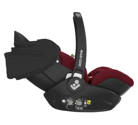 MARBLE Maxi-Cosi Rozkładany fotelik samochodowy I-Size 0-13 kg z bazą isofix - ESSENTIAL RED