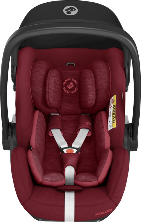 MARBLE Maxi-Cosi Rozkładany fotelik samochodowy I-Size 0-13 kg z bazą isofix - ESSENTIAL RED