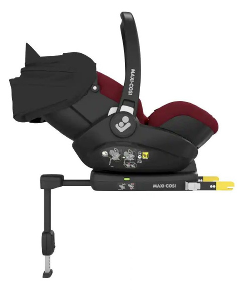MARBLE Maxi-Cosi Rozkładany fotelik samochodowy I-Size 0-13 kg z bazą isofix - ESSENTIAL RED